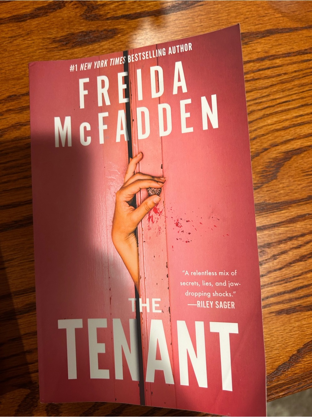Freida McFadden "The Tenant" Paperback - Pink Cover